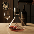 Carafe Premium à Relief – Aération, Filtration & Service Œnologique