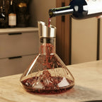 Carafe Premium à Relief – Aération, Filtration & Service Œnologique